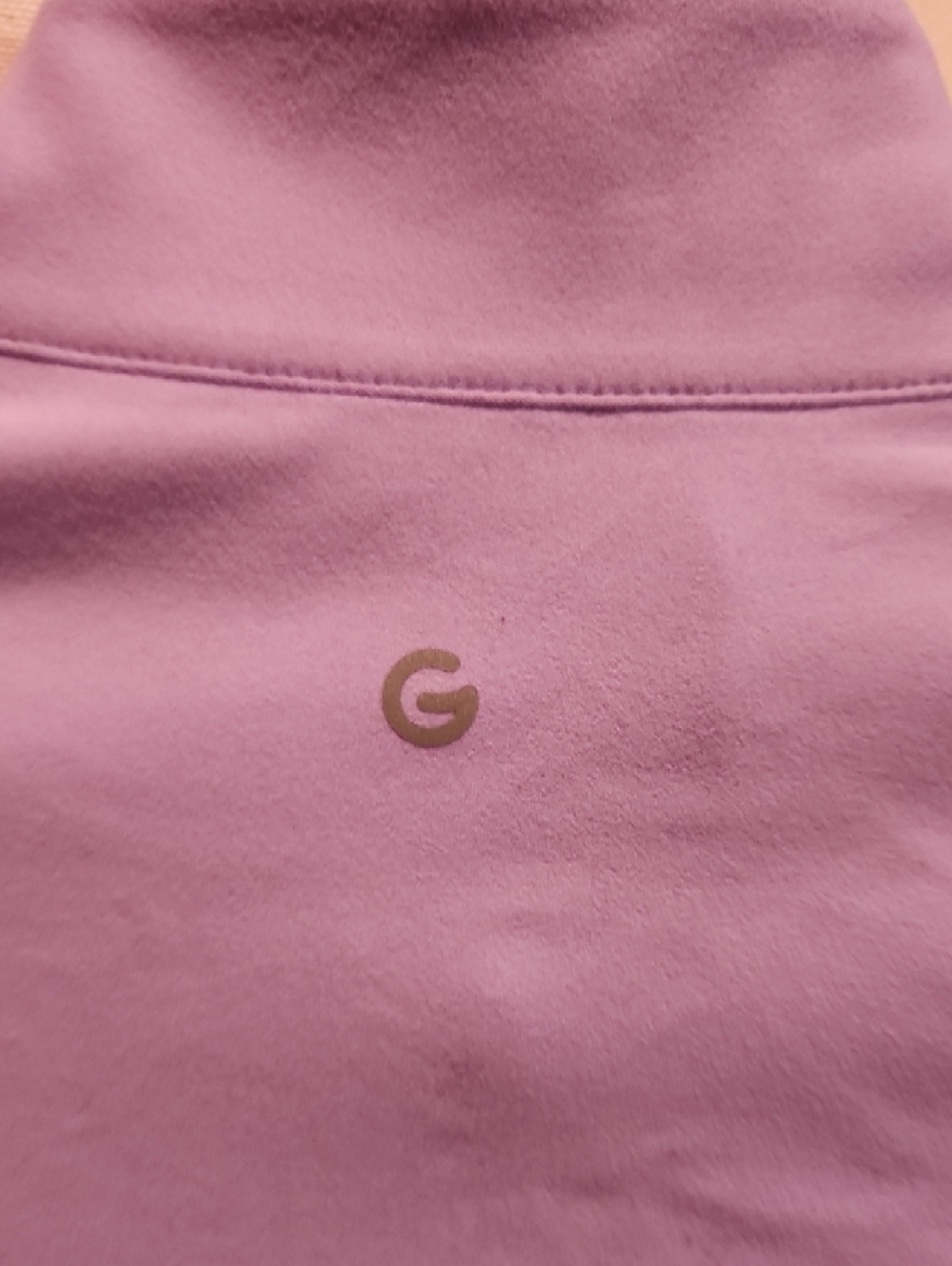 Lightweight Lavender Full-Zip Utility Jacket with Stand Collar - Picture 5 of 6